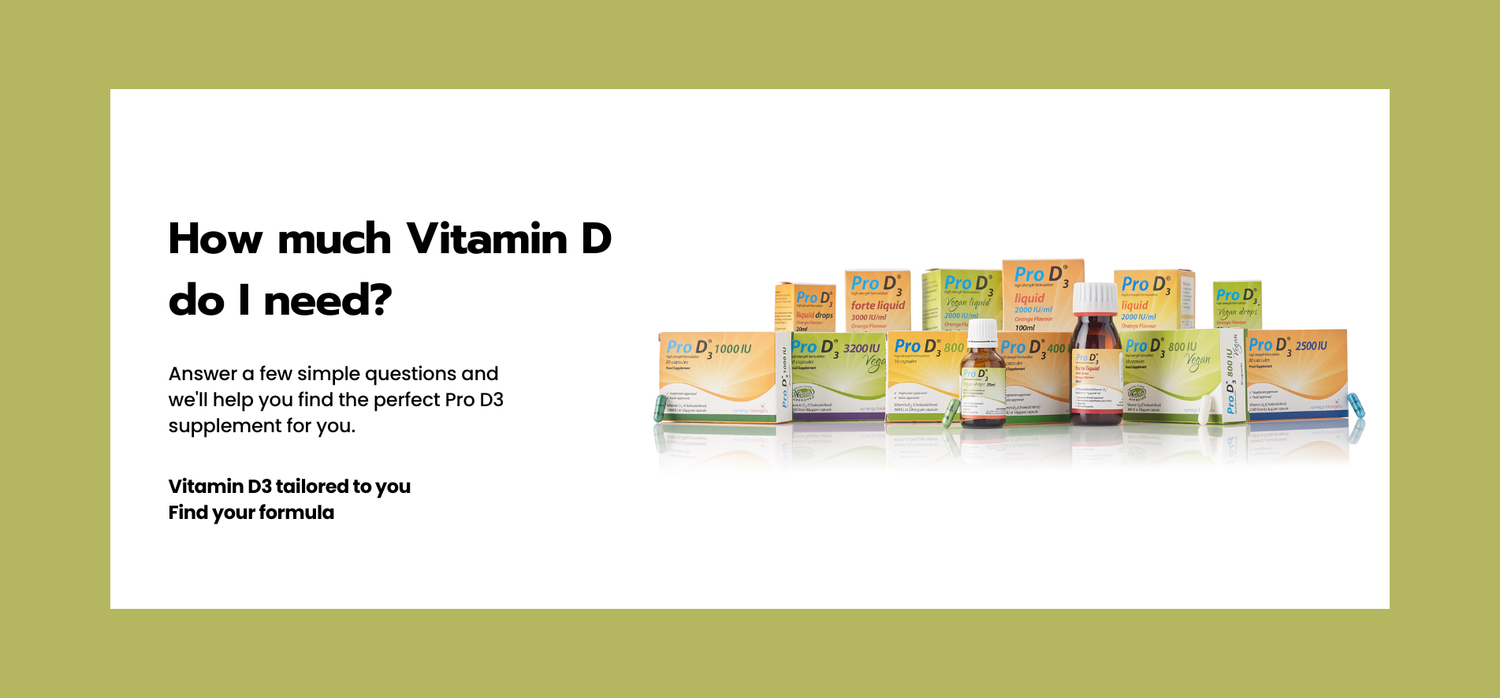 Answer a few simple questions to find the perfect Pro D3 Vitamin D Supplement for you