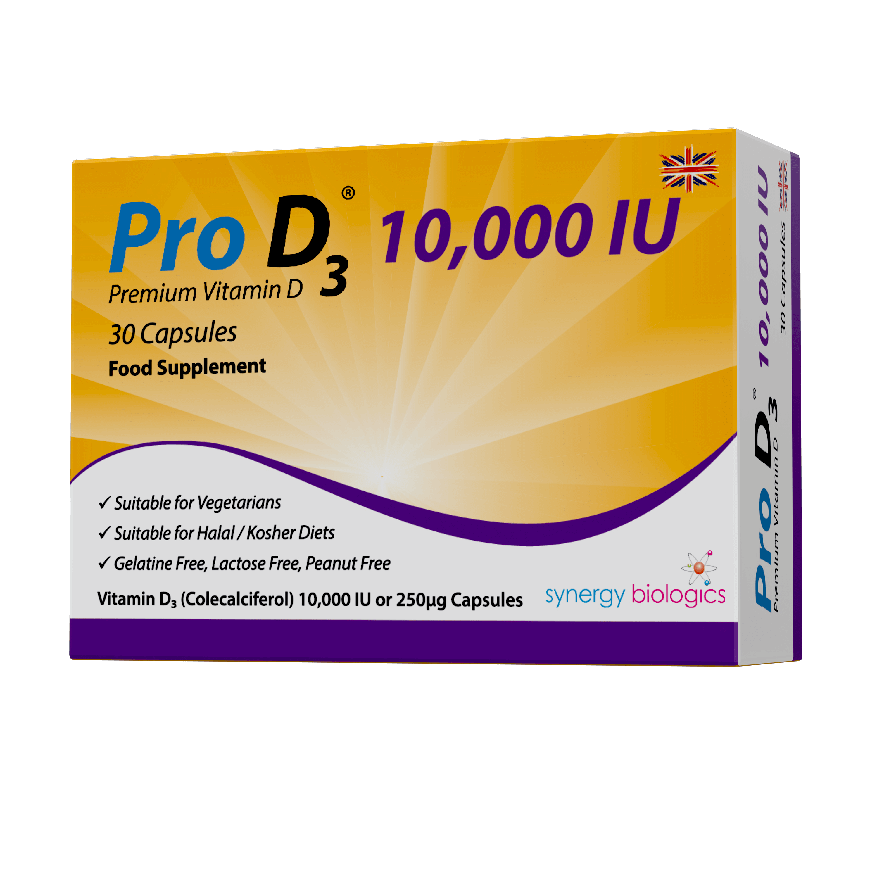 Pro D3 10,000 IU Vitamin D3 | 30 Capsules | Pro D3