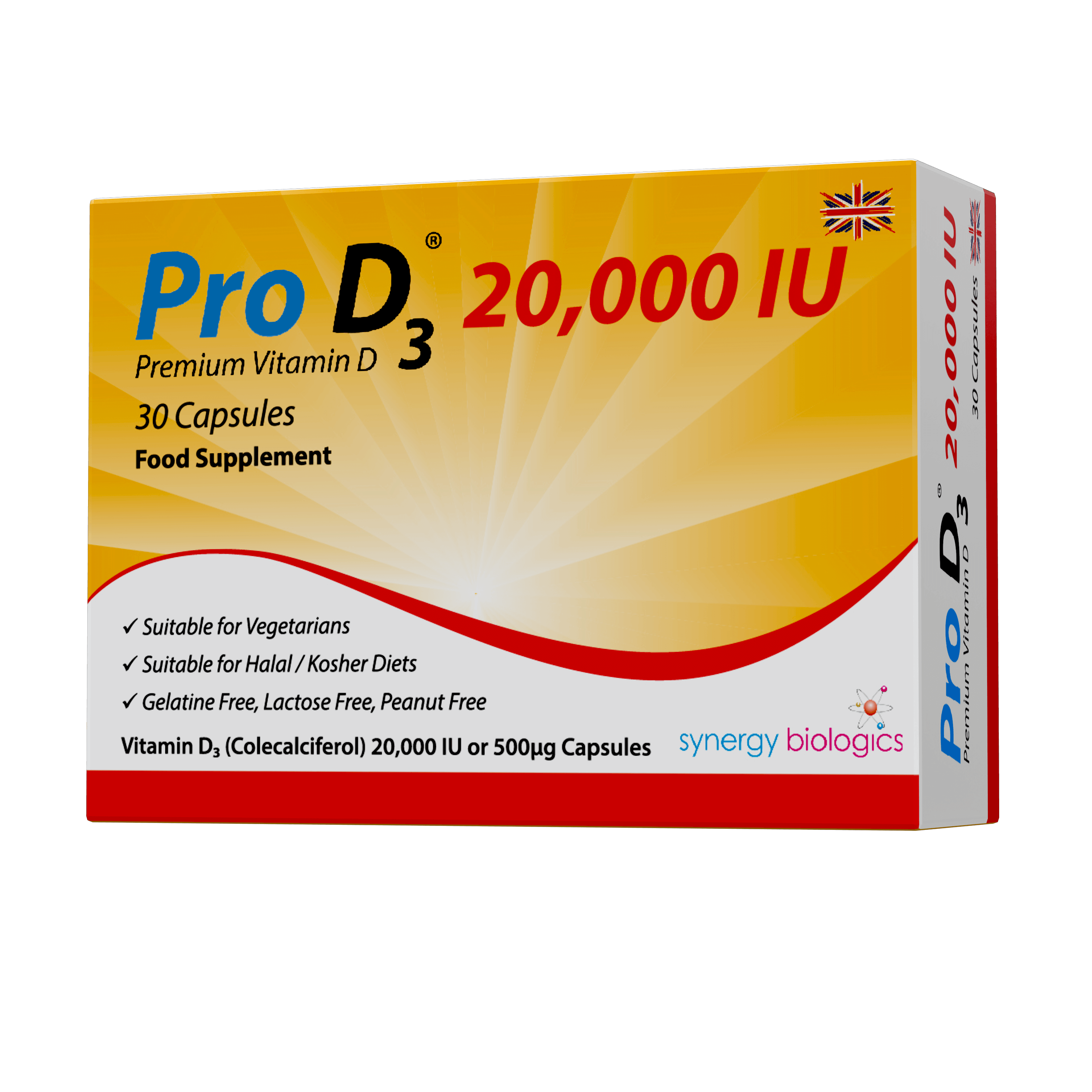 Pro D3 20,000 IU - High Strength Weekly Vitamin D Capsules