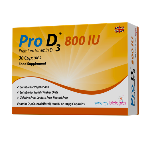 Product photo of Pro D3 800 IU - Vitamin D3 supplement packet