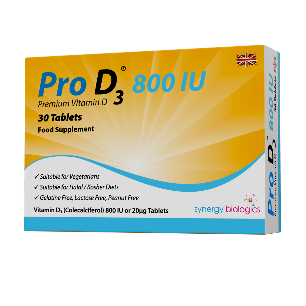 Pro D3 800 IU Daily Vitamin D Tablets UK