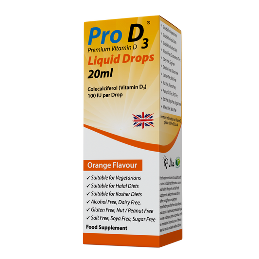 Pro D3 Liquid Drops 100 IU per Drop - 2000 IU per 1ml
